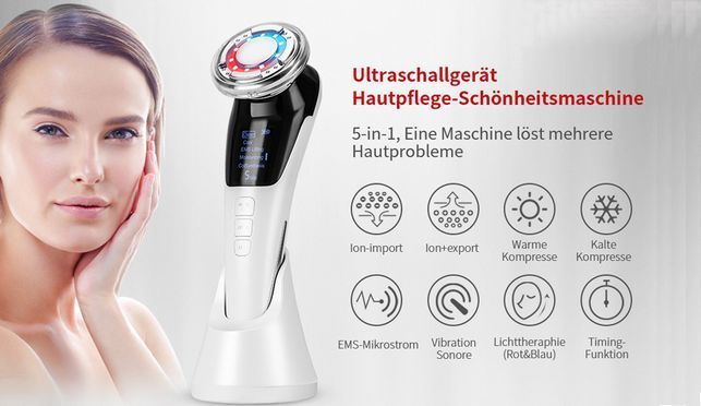 5in1 Face massager Gesichtsmassagegerät Gegen Falten Kosmetisches Gerät Faltenentferner Gesichtsmass