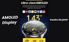 Ultraklares AMOLED Smartwatch Display