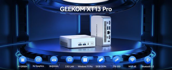 GEEKOM XT13 Pro Kompakt und doch leistungsstark