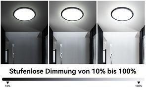 Individuelle Lichtgestaltung mit stufenloser Dimmung