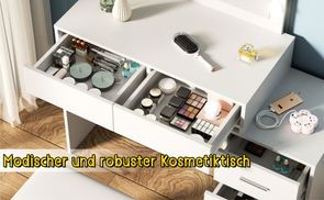 Modischer und aber robuster Kosmetiktisch