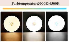 Einstellbare Farbtemperatur und Helligkeit