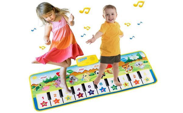 EXTSUD Piano Mat Tanzmatten Klaviermatte Musikmatte Spielzeug als Geschenk für Jungen Mädchen Kinder