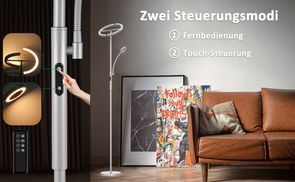 Duale Steuerung mit Touchpanel und Fernbedienung