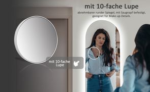 10 x Vergrößerung & 1:1 Reflektion ohne Verzerrung