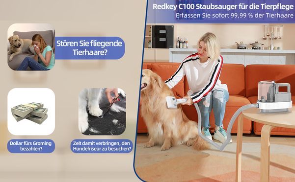 Redkey C100 Haustier Staubsauger: Ein idealer Partner für Haustierbesitzer