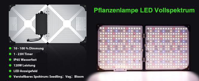 SKELO 120W Pflanzenlampe