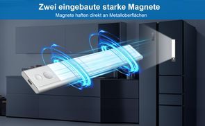 Einfache Installation Zwei eingebaute starke Magnete