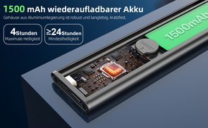 1500 mAh Wiederaufladbarer Lithium Akku