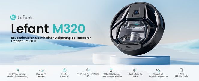 Lefant M320 Revolutionieren Sie mit einer Steigerung der sauberen Effizienz um 50% !