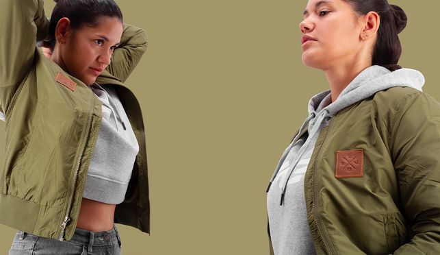 M13 Women Bomberjacke (Khaki/Olive)