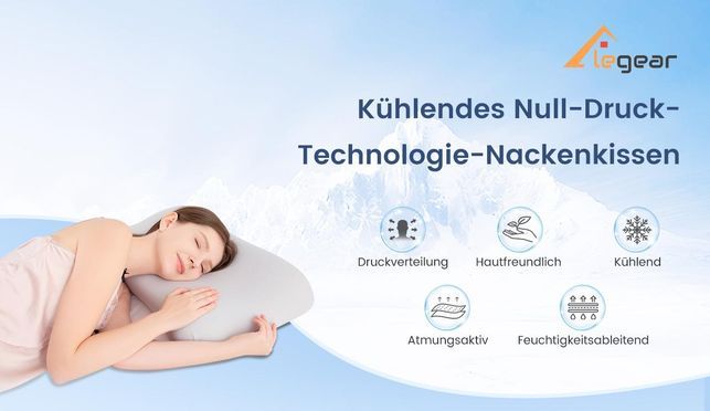 Elegear Kühlendes Null Druck Nackenkissen