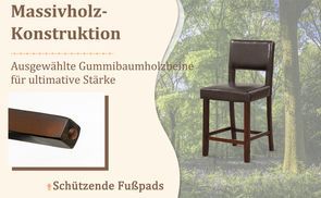 Unterstützung aus Gummibaumholz