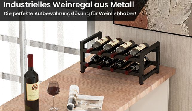 Weinregal Metall von COSTWAY