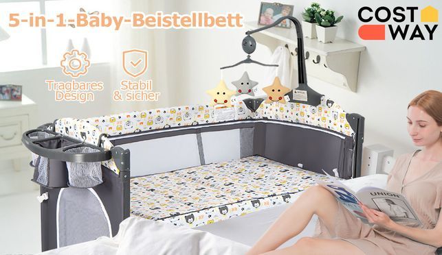 COSTWAY Beistellbett