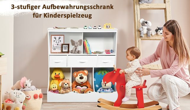 Kinderspielzeugregal von COSTWAY