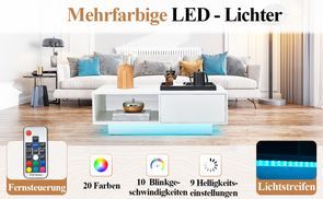 Moderne Kaffeetisch mit LED