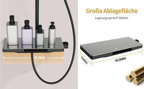 Große Ablagefläche – 413*158 mm für Ihr Badezimmer