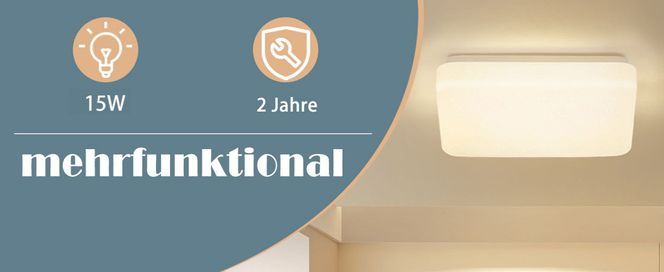 NETTLIFE LED Deckenleuchte Sternenhimmel Quadratisch 3000K Warmweiß