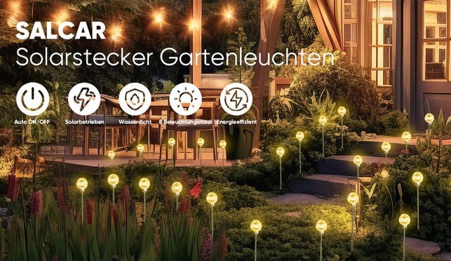 Salcar LED Solarleuchten Garten