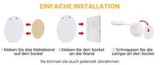 Kabelloses Design, einfache Installation/Entfernung: