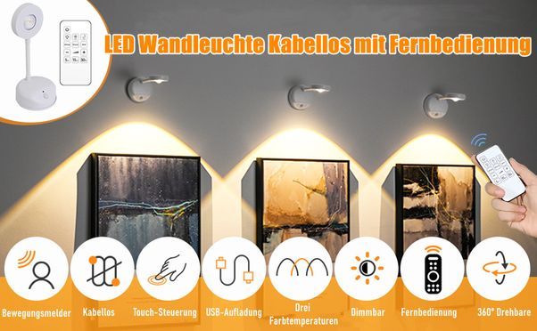 LED Wandleuchte, für Kunstausstellungshalle Schlafzimmer Flur