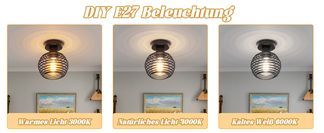 Deckenlampe im Vintage und Industriedesign