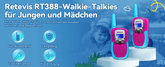 Retevis RT388 Walkie Talkies für Jungen und Mädchen