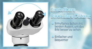 Einstellbare Binokulare Distanz 55 75mm