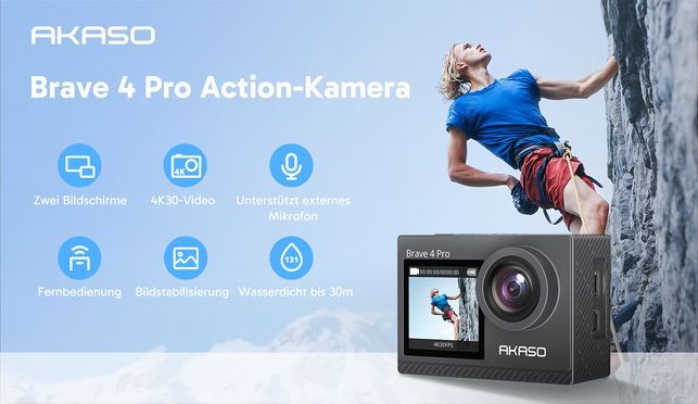 AKASO Action Camera Brave 4 Pro Eigenschaften