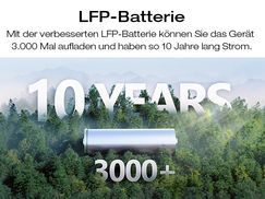 LFP Batterie mehr als 10 Jahre Nutzungsdauer