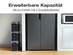 Erweiterbare Kapazität von 2 kWh bis 6 kWh