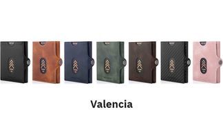 'Valencia' Leder Wallet mit Münzfach