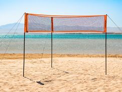 Dreieckiges und als klassisches Volleyballnetz einsetzbar