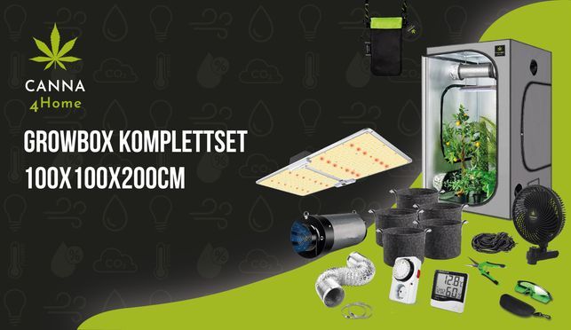 Growbox Komplettset 100x100x200cm