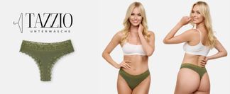 Tazzio Damen String – Feines Spitzenmuster für jeden Tag