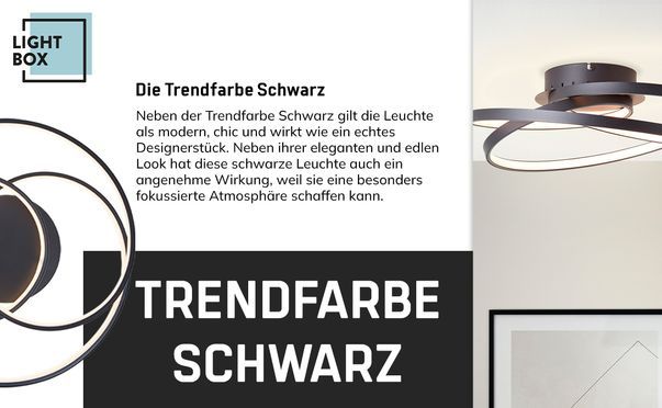 Die Trendfarbe Schwarz