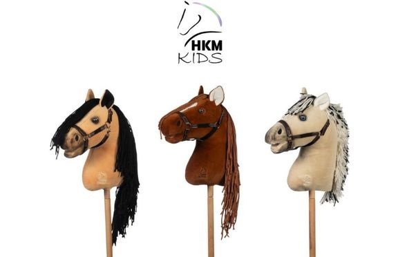 HKM Hobby Horse Premium Steckenpferd mit Mähne und Schweif