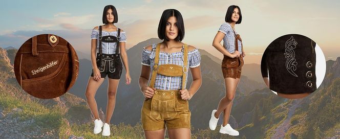 Steigenhöfer Trachtenlederhose im Hotpants Stil