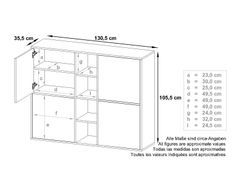 Maßangaben Kommode Cuba V3