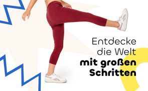 Entdecke die Welt mit großen Schritten