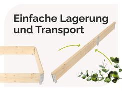 Einfache Lagerung und Transport