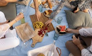 Als Picknick Decke