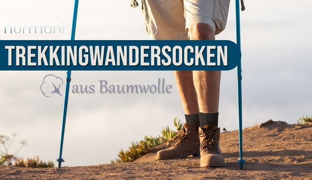 Trekkingwandersocken aus Baumwolle von NORMANI