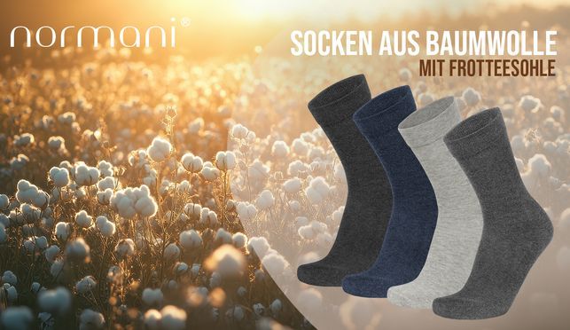 Komfortsocken mit hohem Baumwollanteil von NORMANI