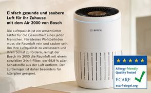 Air 2000: Effektive Luftreinigung für Räume bis 37,5 m²