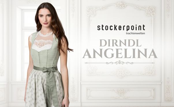 Elegantes Dirndl Angelina in Salbei