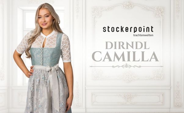 Geschmackvolles Dirndl Camilla in Paisley Muster