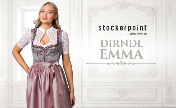 Stilvolles Dirndl Emma in Altrosa