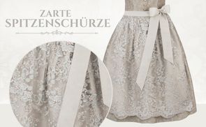 Filigrane Spitzenschürze